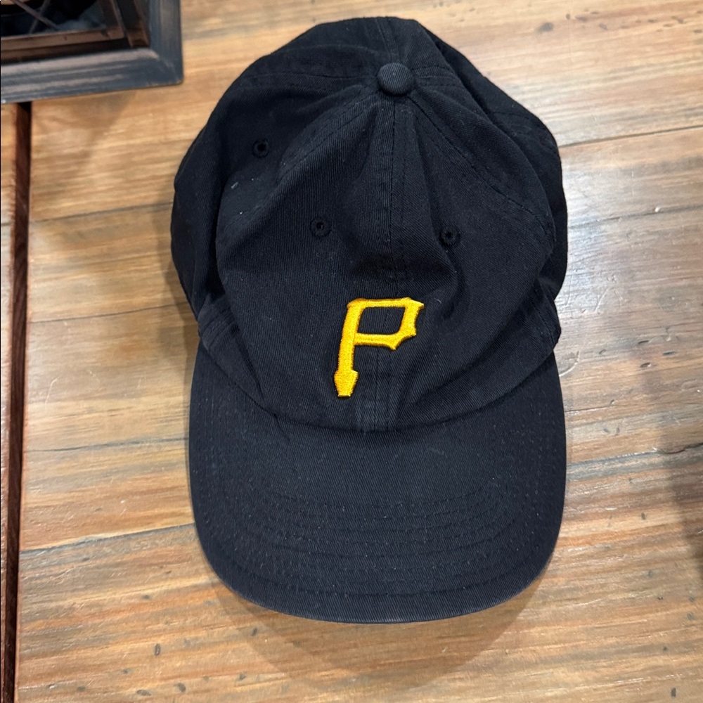 Black Pirates Cap with Yellow P Logo